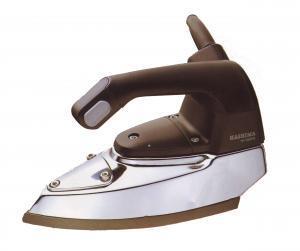 HASHIMA HI-350PS Gravity Feed Steam Iron. Water Bottle, Demineralizer. Iron Rest, Teflon Iron Shoe Included.