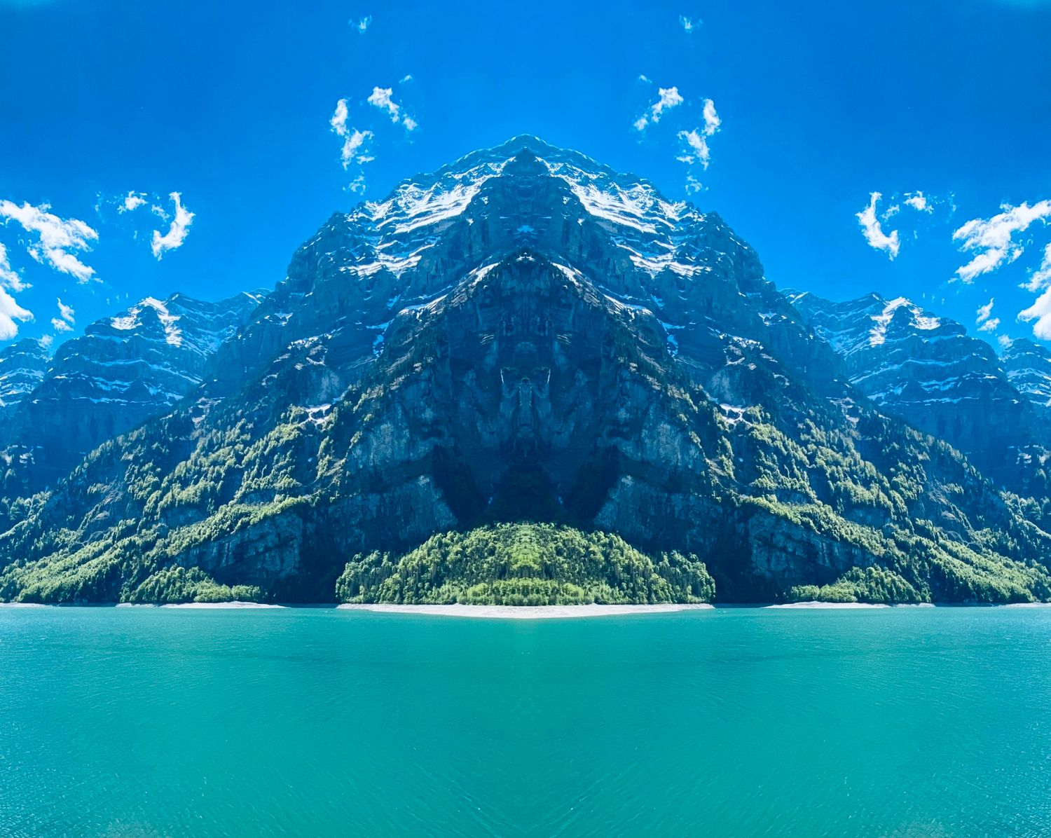 Klöntalersee, Switzerland - 40x40 cm - limited of 3