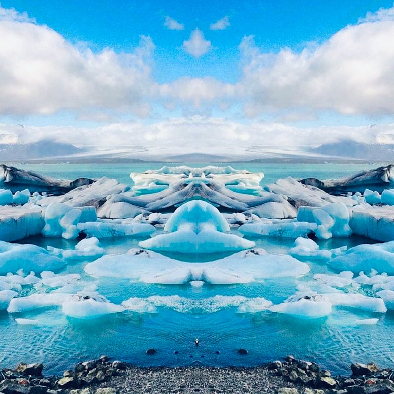 Jökulsárlón, Iceland - 40x40 cm - limited of 3