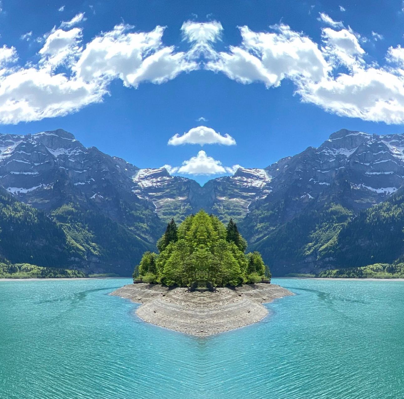 Klöntalersee, Switzerland - 40x40 cm - limited of 3