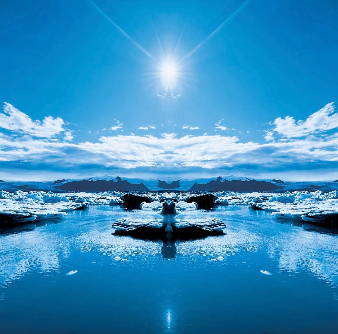 Jökulsárlón, Iceland - 40x40 cm - limited of 3