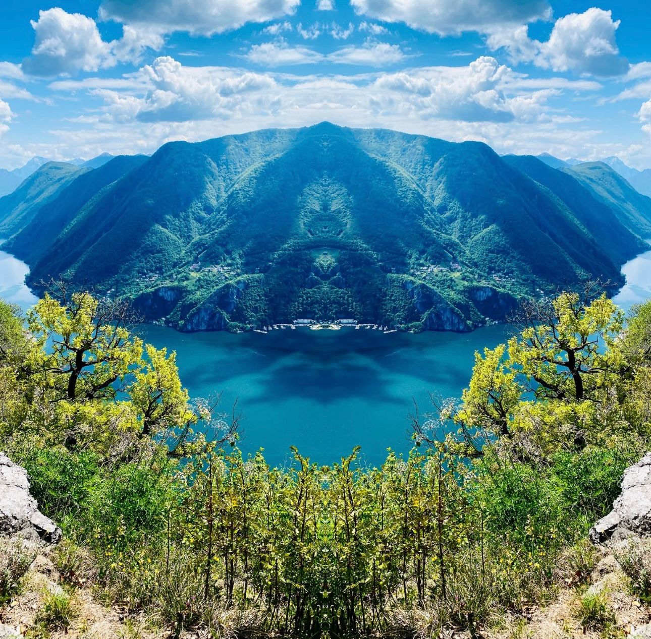 San Salvatore, Lugano - 40x40 cm - limited of 3