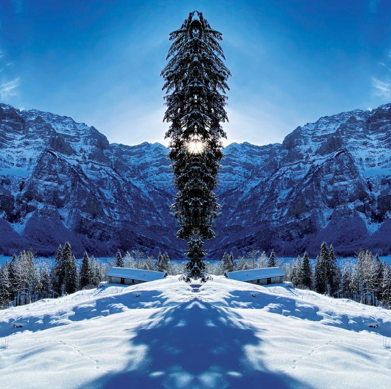 Klöntalersee, Switzerland - 80x80 cm - limited of 3