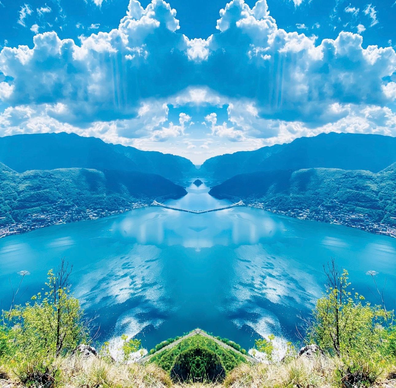 San Salvatore, Lugano - 40x40 cm - limited of 3