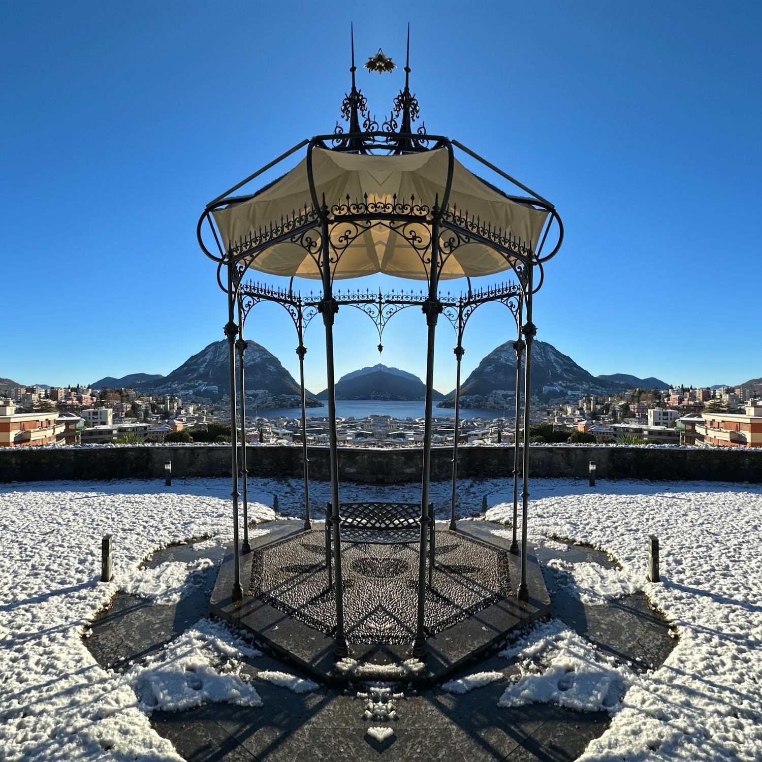 Lugano, Switzerland - 40x40 cm - limited of 3