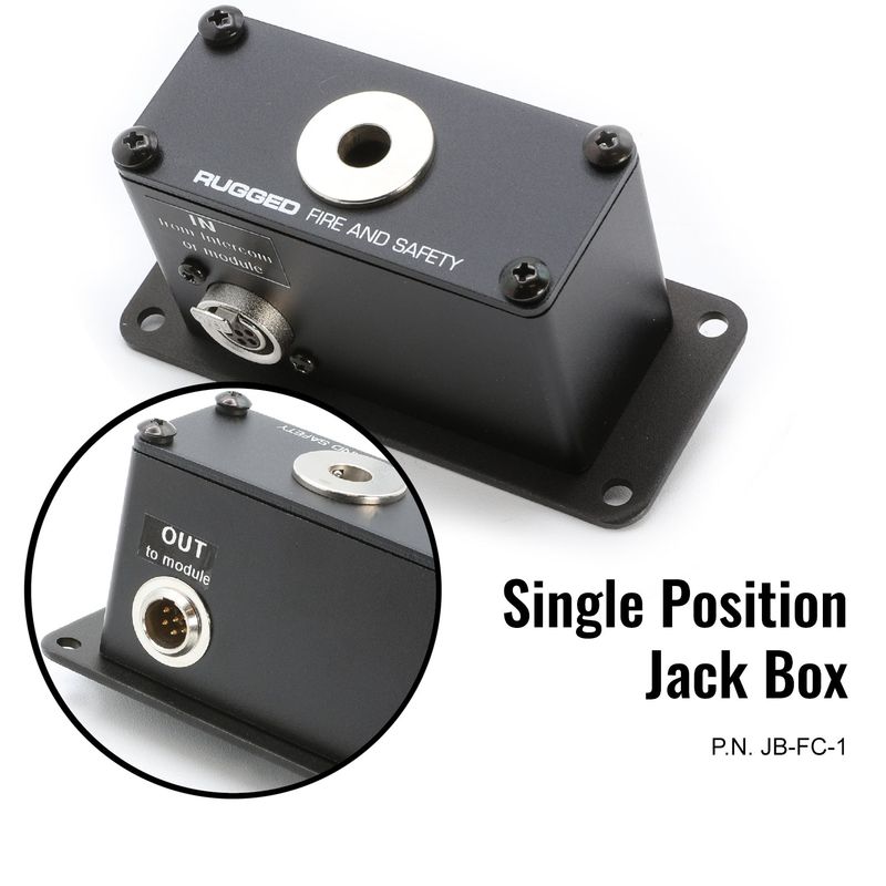 Jack Box Headset Stations for RRP800 Fire & Safety Intercoms Dual Position Jack Box Jack Box Headset Stations for RRP800 Fire & Safety Intercoms Dual Position Jack Box