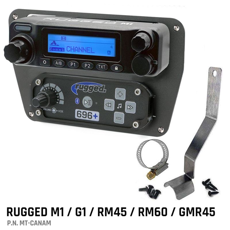 Can-Am Commander Intercom and Radio Mount Rugged M1/G1/G4/RM45/RM60/GMR45 Can-Am Commander Intercom and Radio Mount Rugged M1/G1/G4/RM45/RM60/GMR45