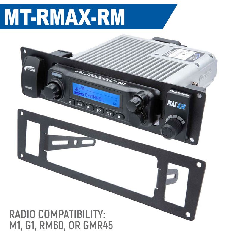 Yamaha Wolverine RMAX Mount for Mobile Radio and Rocker Switches GMR25 / ABM25 / RM-25WP Yamaha Wolverine RMAX Mount for Mobile Radio and Rocker Switches GMR25 / ABM25 / RM-25WP