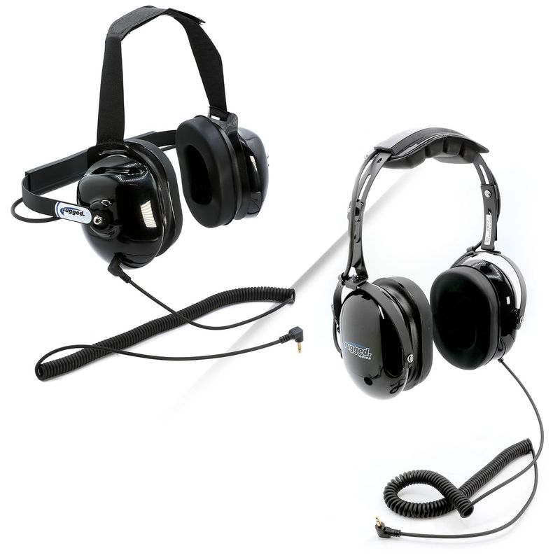 Listen Only Headsets with 3.5 mm Mono Audio Cable H20 Over-the-Head