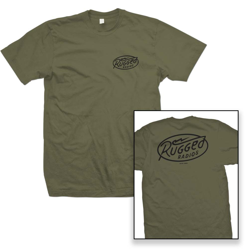 Rugged Radios BOLT T-Shirt - Green Small Rugged Radios BOLT T-Shirt - Green Small
