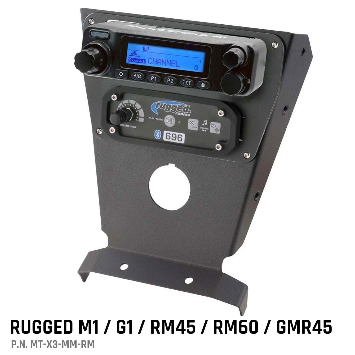 Can-Am X3 Multi Mount Kit for Rugged UTV Intercoms and Radios Rugged M1/G1/G4/RM45/RM60/GMR45 Can-Am X3 Multi Mount Kit for Rugged UTV Intercoms and Radios Rugged M1/G1/G4/RM45/RM60/GMR45