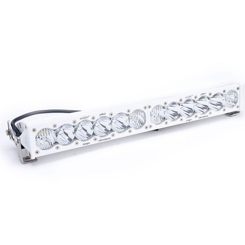 OnX6+ White Straight LED Light Bar (10 Inch; Driving/Combo; Clear) Baja Designs