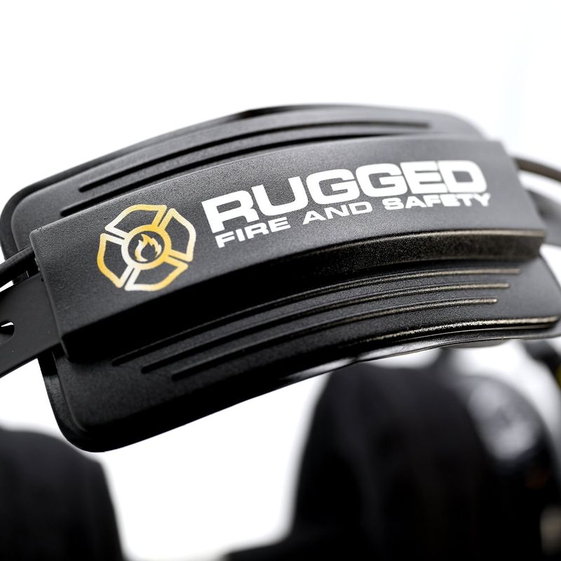 FHS Over-The-Head Fire Safety Industrial Headset With PTT Button / No Cable FHS Over-The-Head Fire Safety Industrial Headset With PTT Button / No Cable