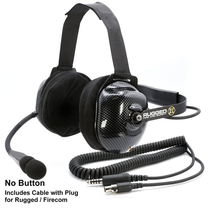 FHS Behind-The-Head Fire Safety Industrial Headset With Mic On/Off Button / For David Clark / Sigtronics / Avcomm FHS Behind-The-Head Fire Safety Industrial Headset With Mic On/Off Button / For David Clark / Sigtronics / Avcomm