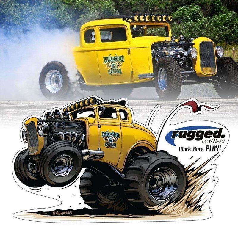 Rugged Radios  32 Die Cut Sticker