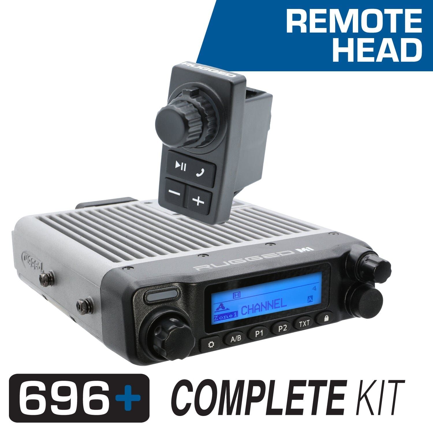 696 PLUS Remote Head Complete Master Communication Kit with Intercom and 2-Way Radio M1 VHF Business Band