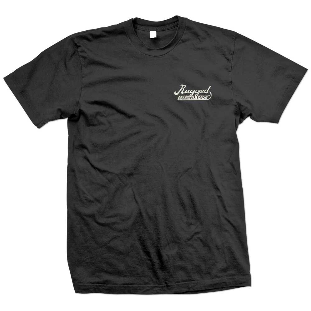 Rugged Radios SCRIPT T-Shirt - Black Medium Rugged Radios SCRIPT T-Shirt - Black Medium