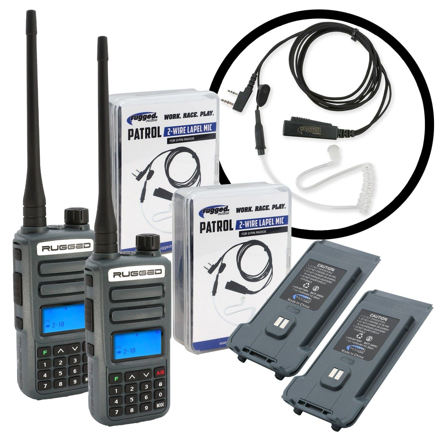 GREAT OUTDOORS PACK - GMR2 PLUS - GMRS / FRS Two Way Handheld Radios with Accessories GREAT OUTDOORS PACK - GMR2 PLUS - GMRS / FRS Two Way Handheld Radios with Accessories