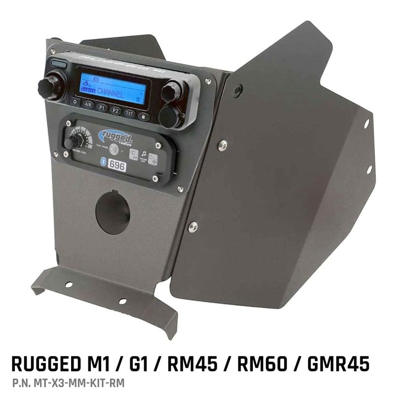 Can-Am X3 Mounting Kit with Multi Mount and Side Panels Rugged M1/G1/G4/RM45/RM60/GMR45 Can-Am X3 Mounting Kit with Multi Mount and Side Panels Rugged M1/G1/G4/RM45/RM60/GMR45