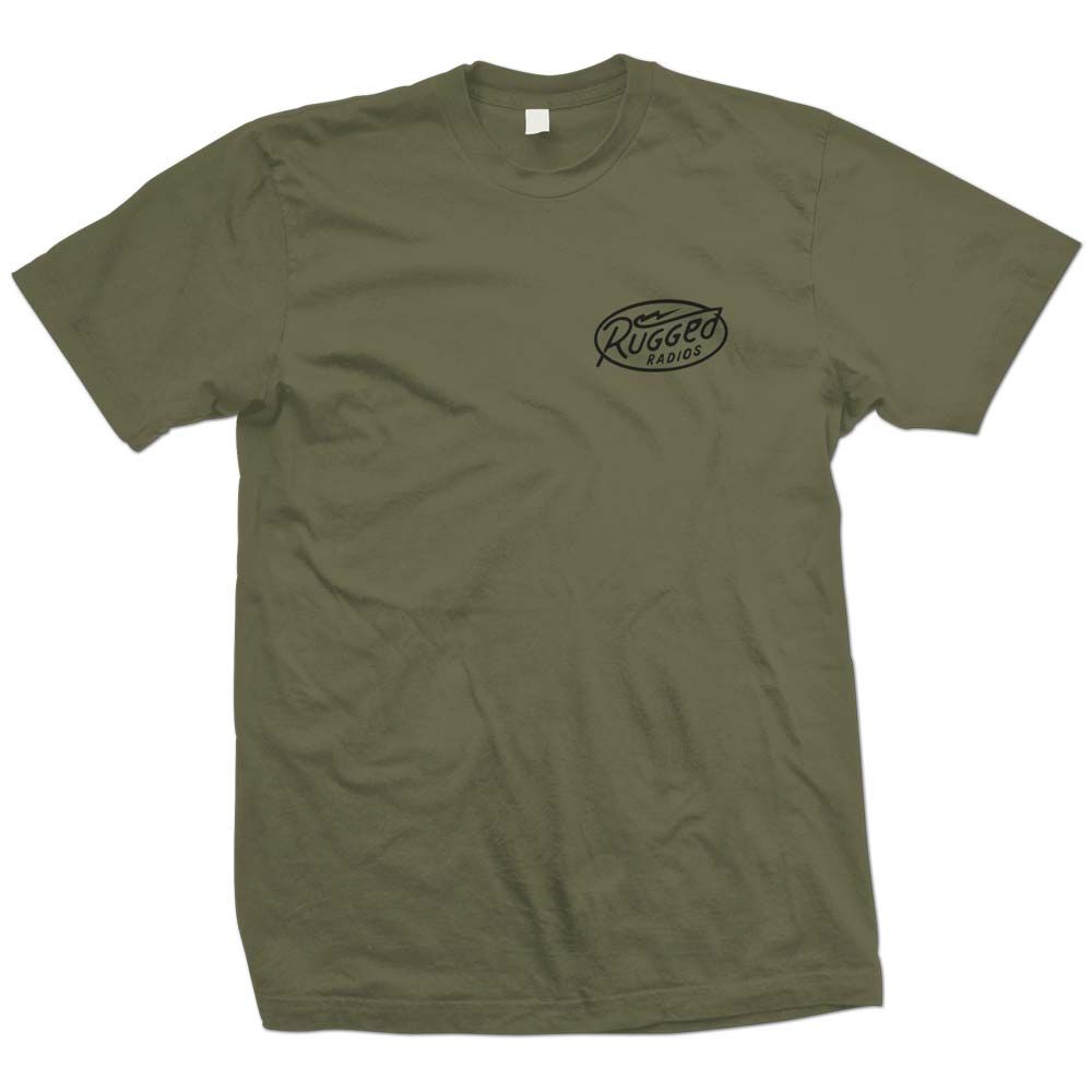 Rugged Radios BOLT T-Shirt - Green Medium Rugged Radios BOLT T-Shirt - Green Medium