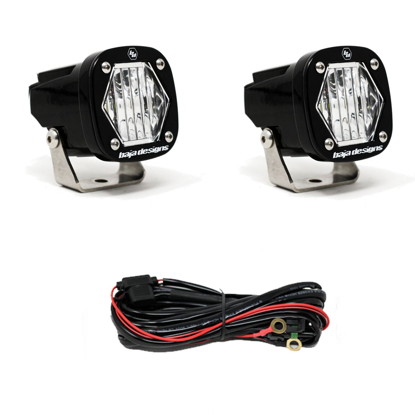 S1 Wide Cornering LED Light with Mounting Bracket Pair Baja Designs S1 Wide Cornering LED Light with Mounting Bracket Pair Baja Designs