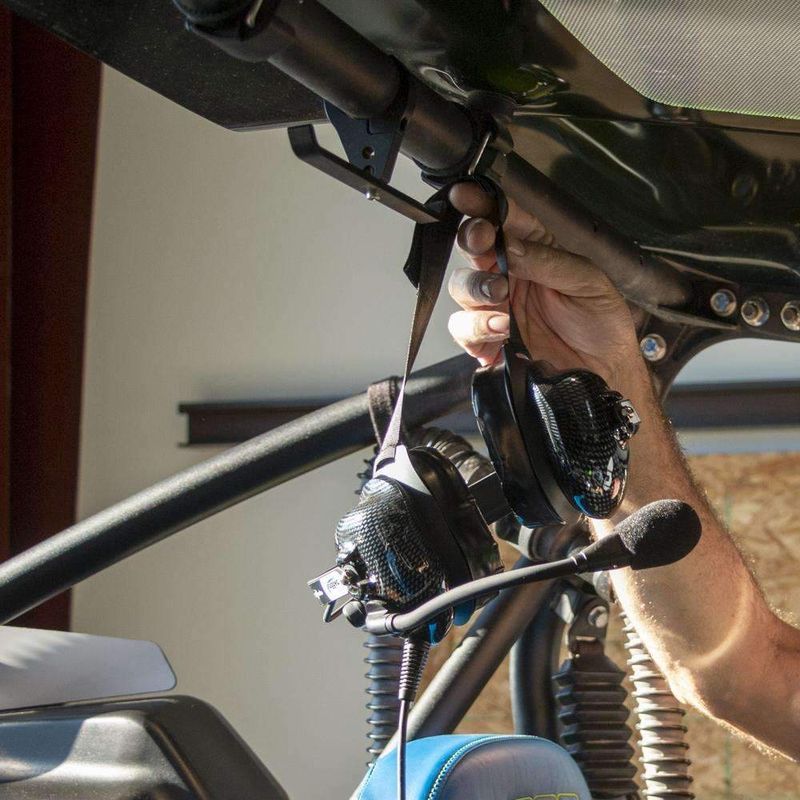 Dual Headset Hanger with Bar Mount 1.50  Inches Tube Diameter