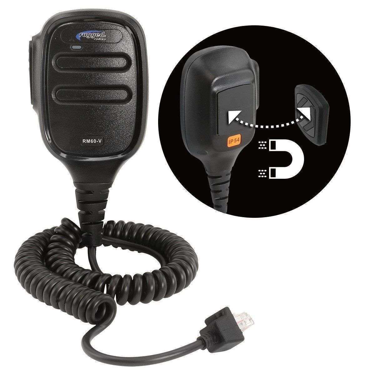 Hand Mic for RM45 & RM60 Mobile Radios with Scosche MagicMount Hand Mic for RM45 & RM60 Mobile Radios with Scosche MagicMount