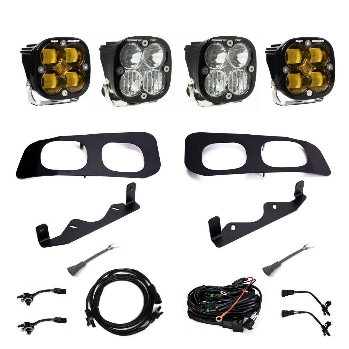 Squadron SAE/Pro Fog Pocket Kit 2023-On Ford F-250/350 Super Duty SAE Fog Baja Amber Toggle Wiring Squadron SAE/Pro Fog Pocket Kit 2023-On Ford F-250/350 Super Duty SAE Fog Baja Amber Toggle Wiring