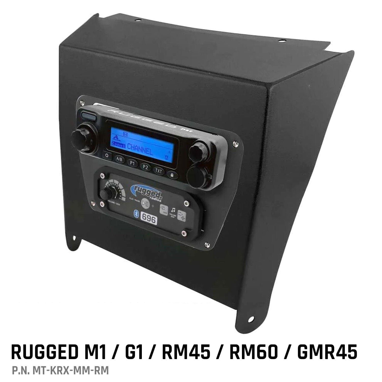 Kawasaki KRX Multi-Mount Kit for Rugged Mobile Radios and Intercom Rugged M1/G1/G4/RM45/RM60/GMR45 Kawasaki KRX Multi-Mount Kit for Rugged Mobile Radios and Intercom Rugged M1/G1/G4/RM45/RM60/GMR45