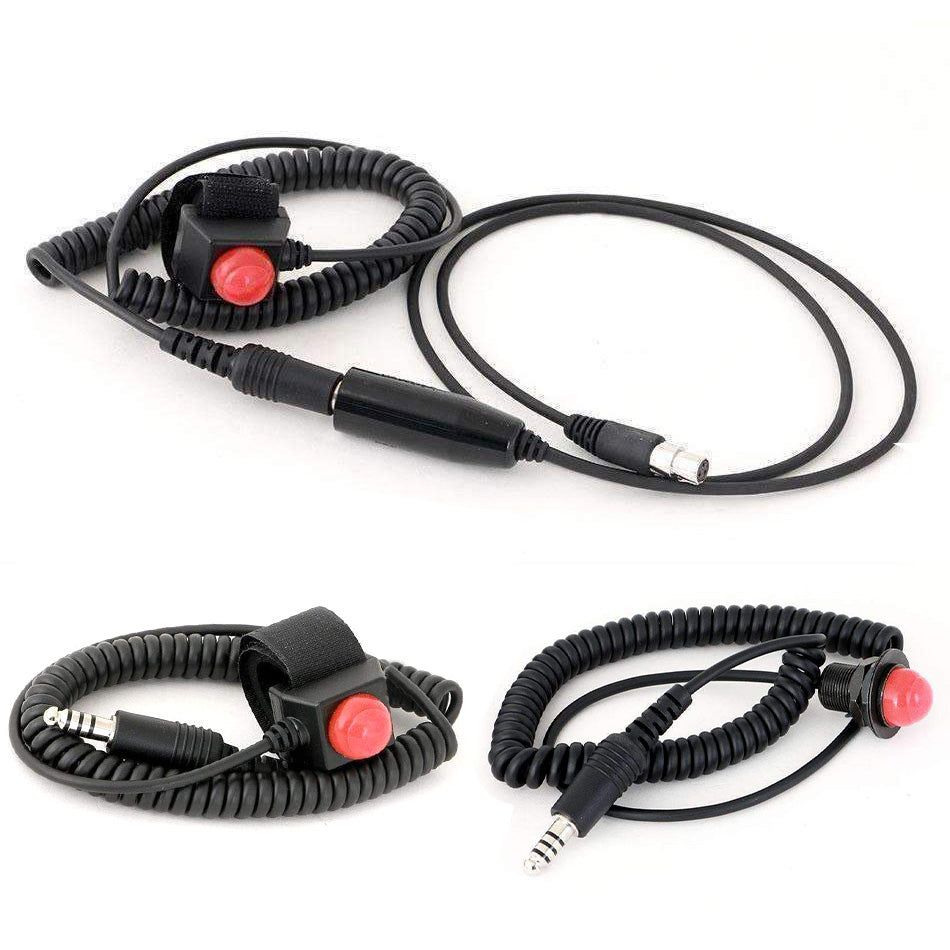 Quick Disconnect Push to Talk Buttons Hole Mount Quick Disconnect PTT