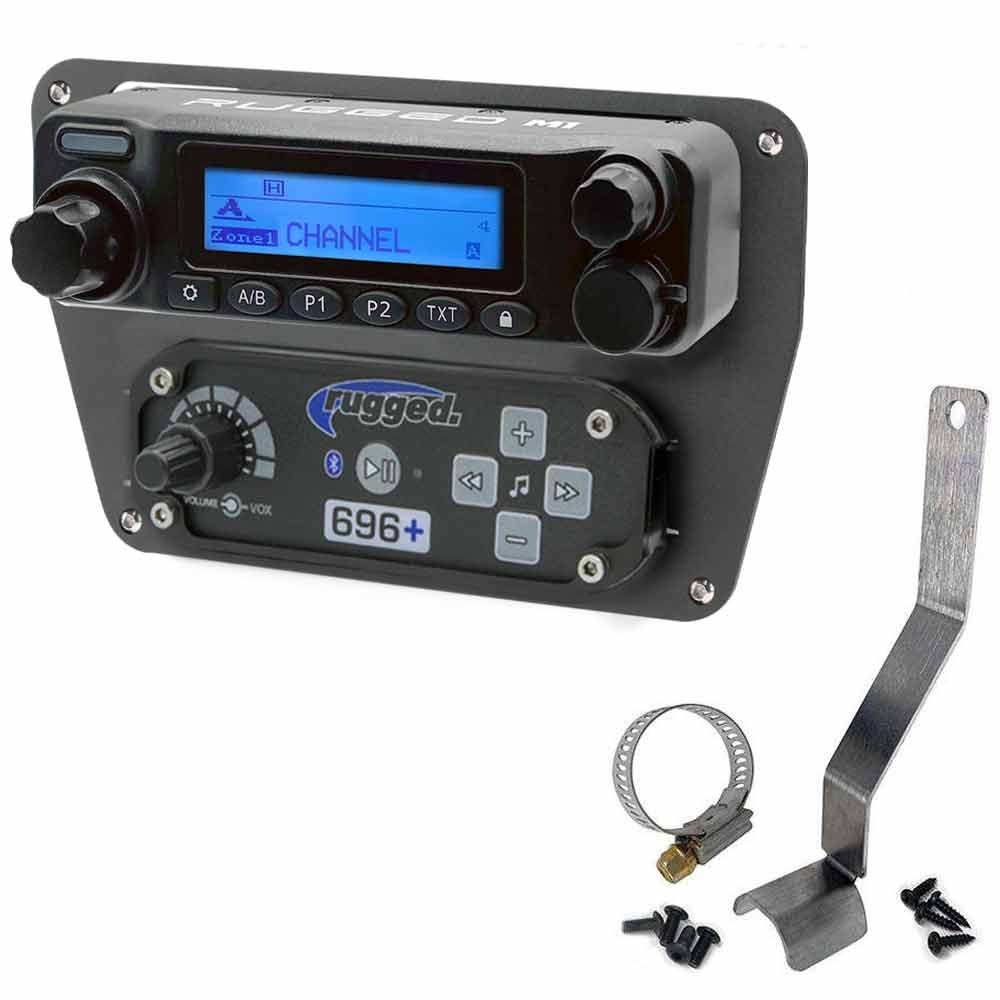 Can-Am Commander and Maverick Complete Communication Kit with Bluetooth Intercom and 2-Way Radio - Dash Mount STX Stereo / G1 GMRS