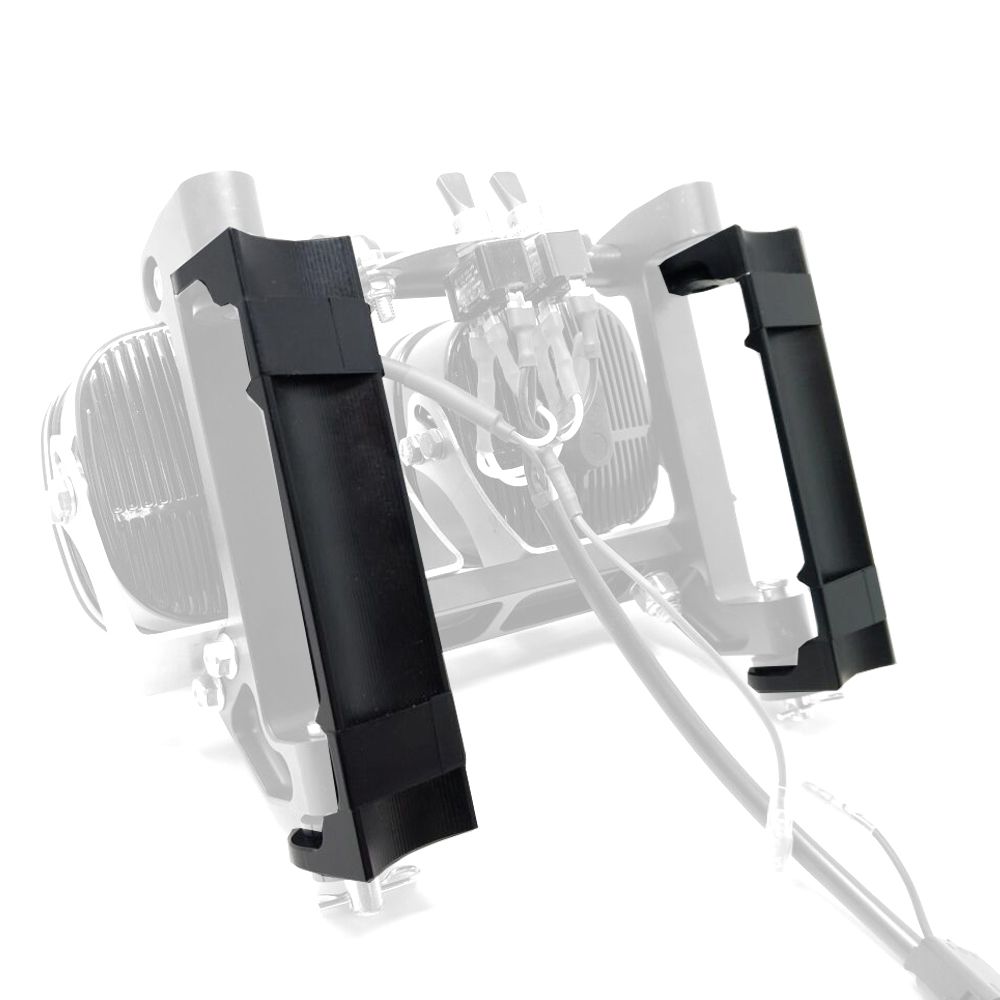 Motorcycle Racelight Receiver Kit w/ Rubberized Clamps For 8 Inch Race Light Motorcycle Racelight Receiver Kit w/ Rubberized Clamps For 8 Inch Race Light