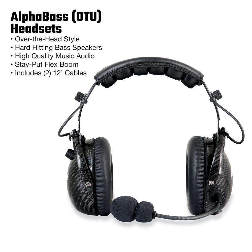 Single Seat Kit with Digital Radio AlphaBass Headset