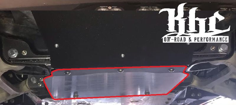 KHC Gen 2 Raptor Optional Flat Engine Skid Plate (Use With Stage 2 & 3.0H Slot Delete)