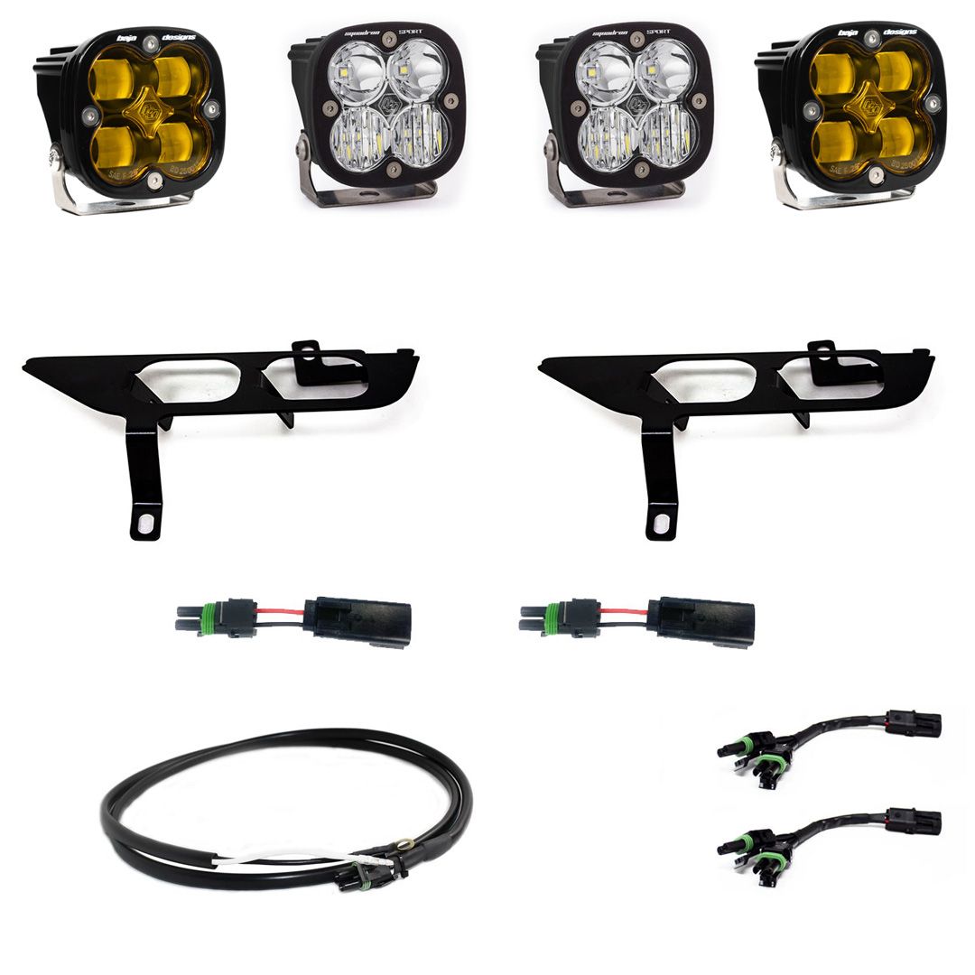 Ford, F150, (21-On), FPK, SAE Baja Amber/Sport DC, Up w/ DRL Baja Designs