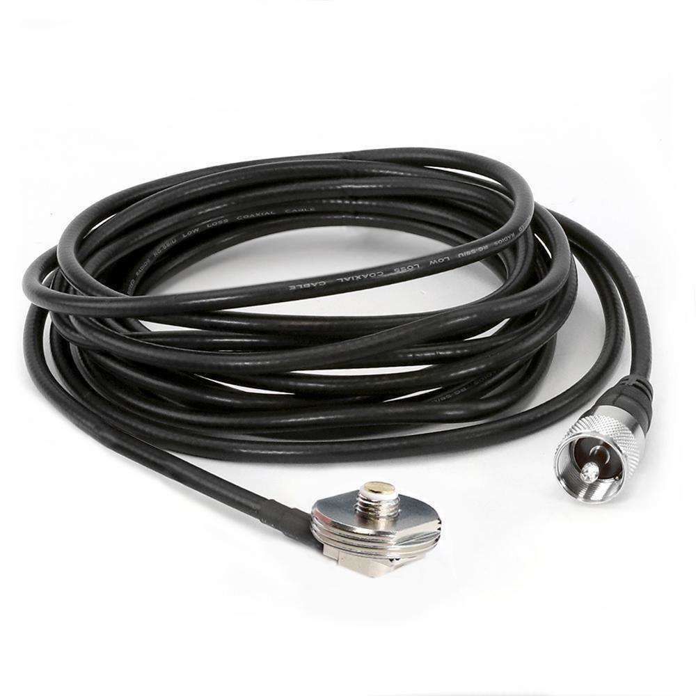 13 Ft Antenna Coax Cable with 3/8 NMO Mount 13 Ft Antenna Coax Cable with 3/8 NMO Mount