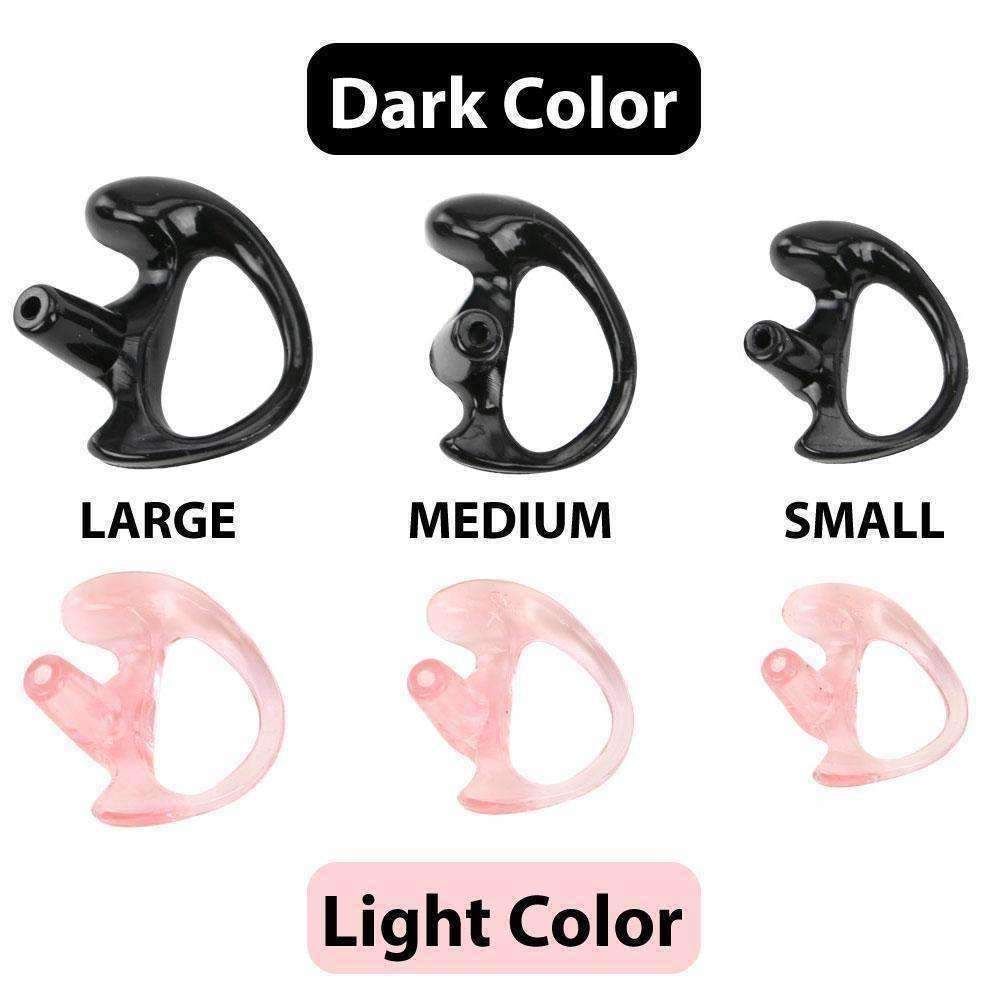 Rubber Ear Mold Buds for Acoustic Tubes Left Ear / Light Color Rubber Ear Mold Buds for Acoustic Tubes Left Ear / Light Color