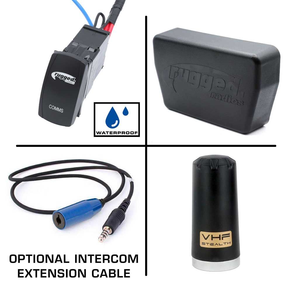 Alpha Accessory Pack For Rugged UTV SXS Intercom Radio Communication Systems Without Intercom Extension Cables (for Headsets) Alpha Accessory Pack For Rugged UTV SXS Intercom Radio Communication Systems Without Intercom Extension Cables (for Headsets)
