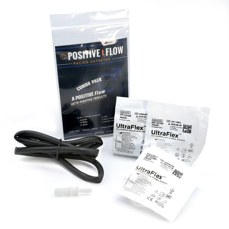 Positive Flow Men s Racing Catheter - Combo Pack