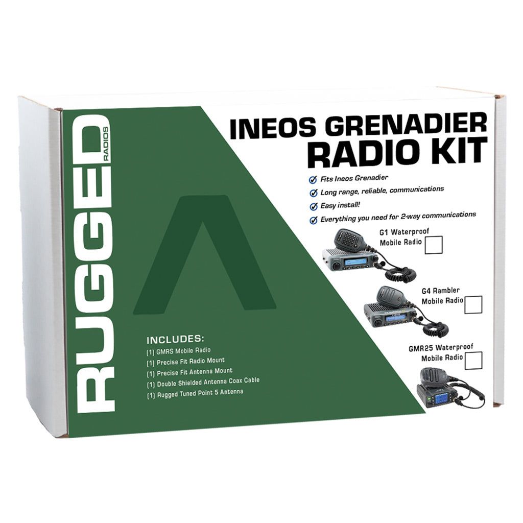 INEOS Grenadier Two-Way GMRS Mobile Radio Kit G1 Waterproof