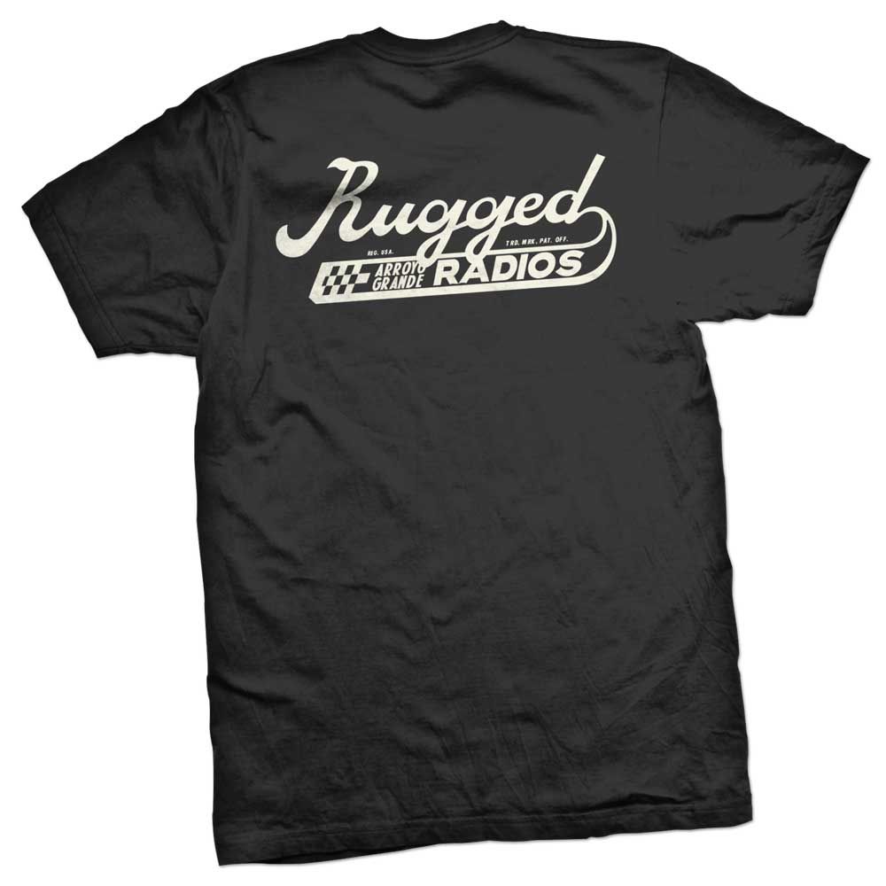 Rugged Radios SCRIPT T-Shirt - Black Large Rugged Radios SCRIPT T-Shirt - Black Large