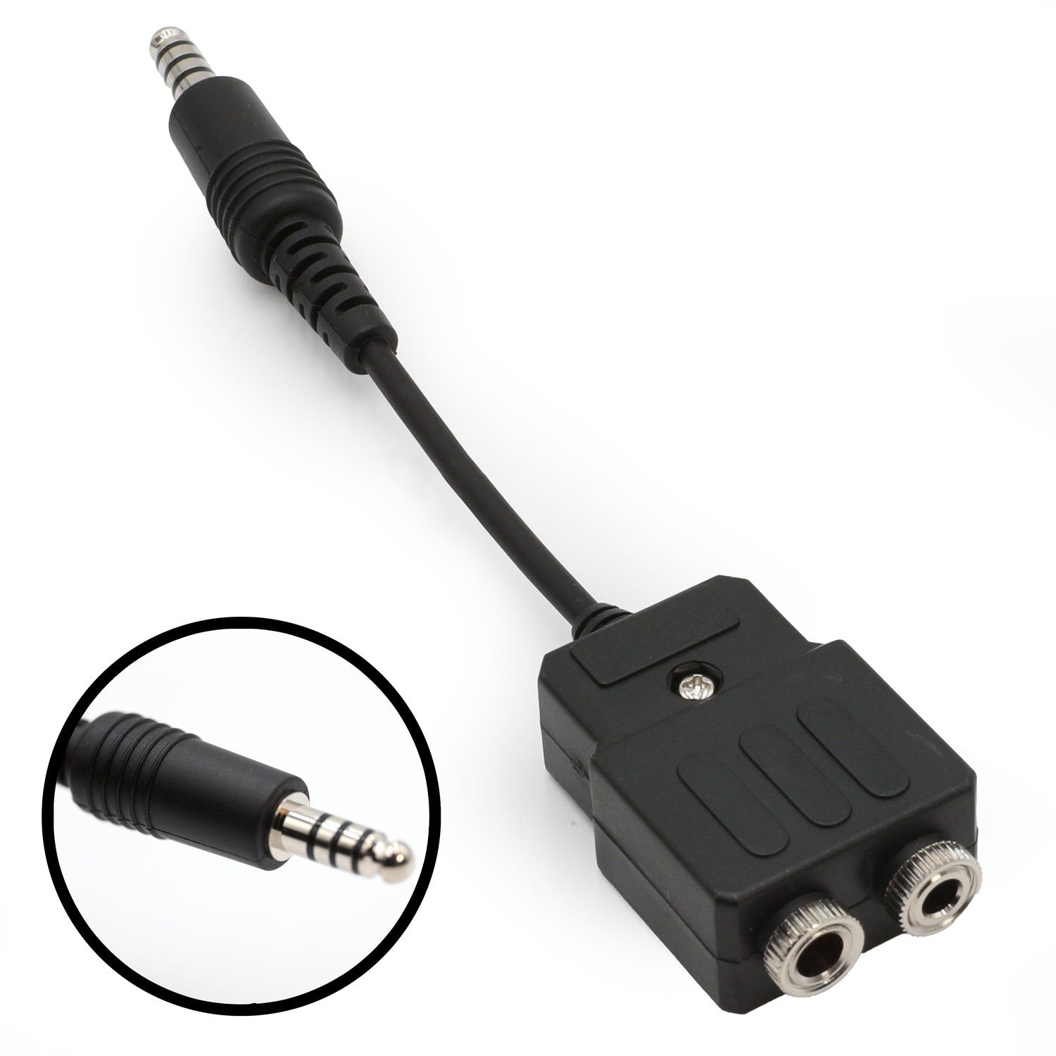 General Aviation to Helicopter Pilot Headset Adapter