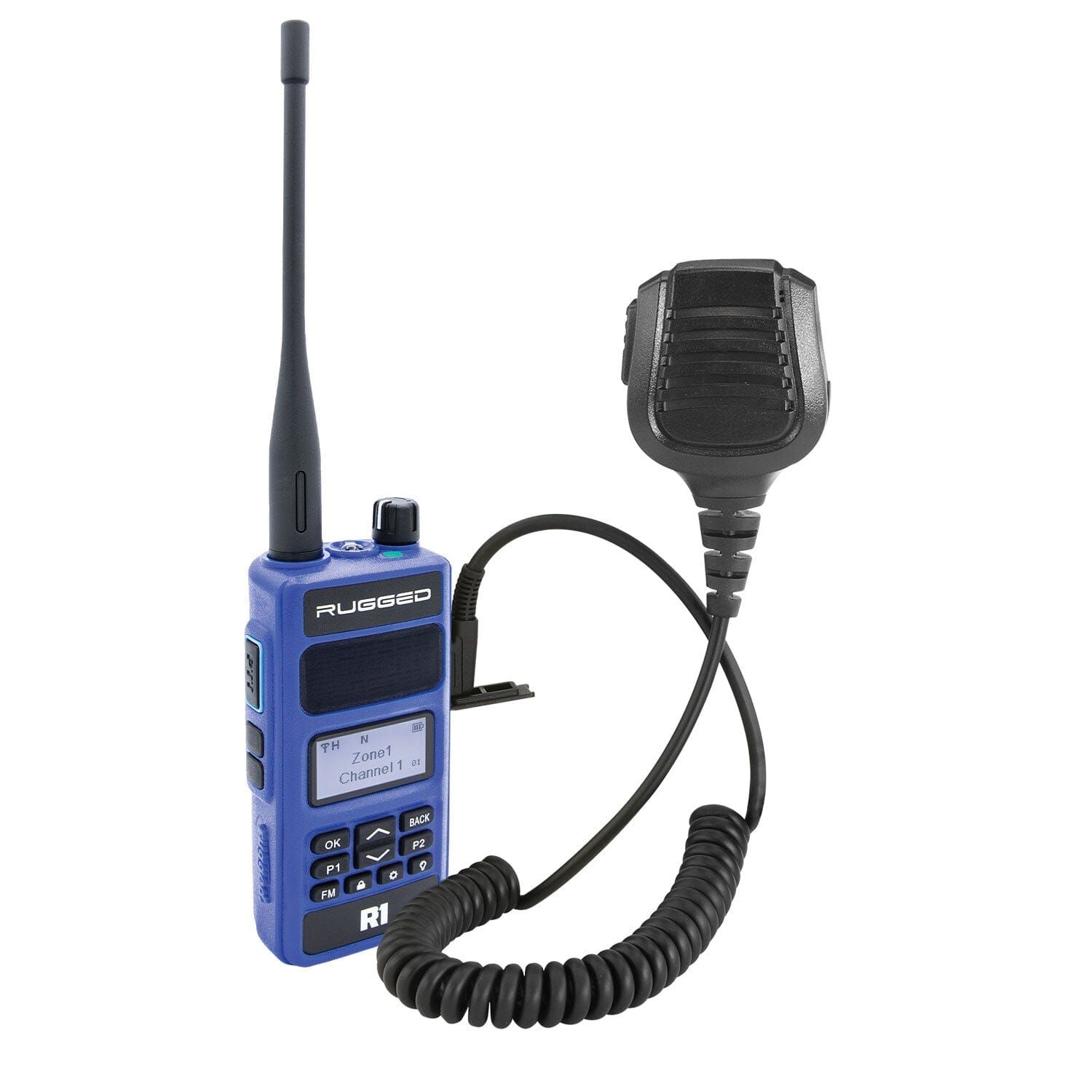 BUNDLE - Rugged R1 - Business Band Two Way Handheld Radio - with Hand Mic BUNDLE - Rugged R1 - Business Band Two Way Handheld Radio - with Hand Mic