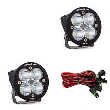 LED Light Pods Clear Lens Spot Pair Squadron R Pro Baja Designs LED Light Pods Clear Lens Spot Pair Squadron R Pro Baja Designs