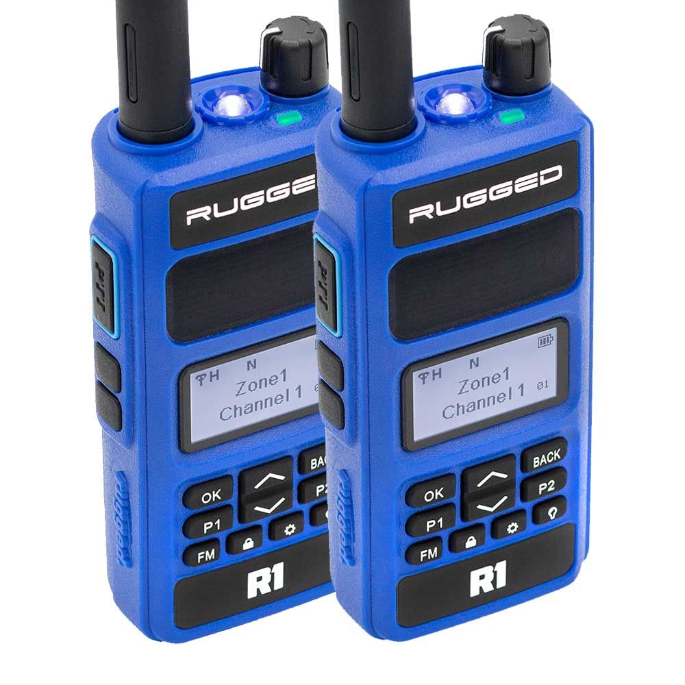 2 PACK - Rugged R1 - Business Band Two Way Handheld Radio - Digital and Analog 2 PACK - Rugged R1 - Business Band Two Way Handheld Radio - Digital and Analog