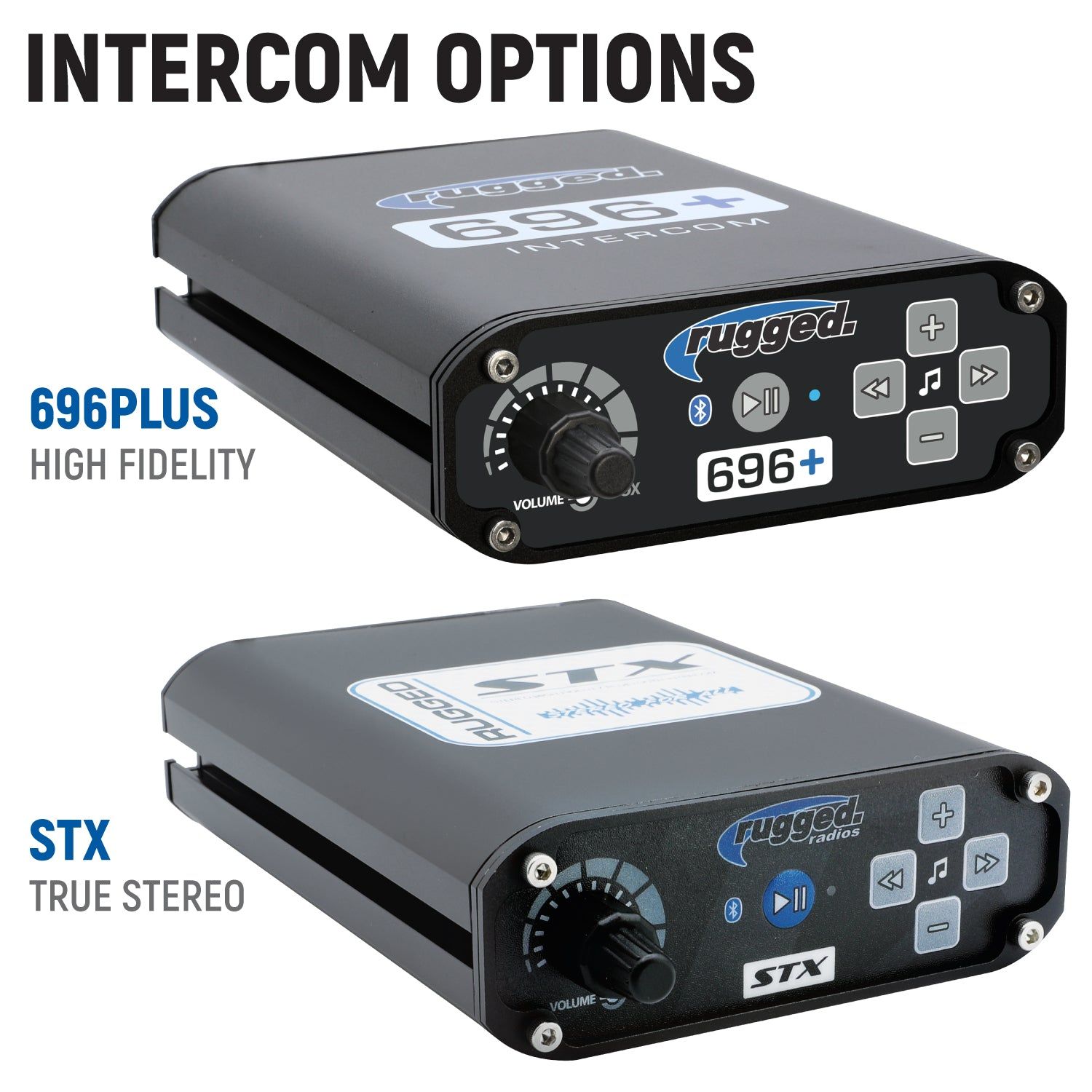 Can-Am Commander and Maverick Complete Communication Kit with Bluetooth Intercom and 2-Way Radio - Dash Mount 696 PLUS / M1 VHF Business Band