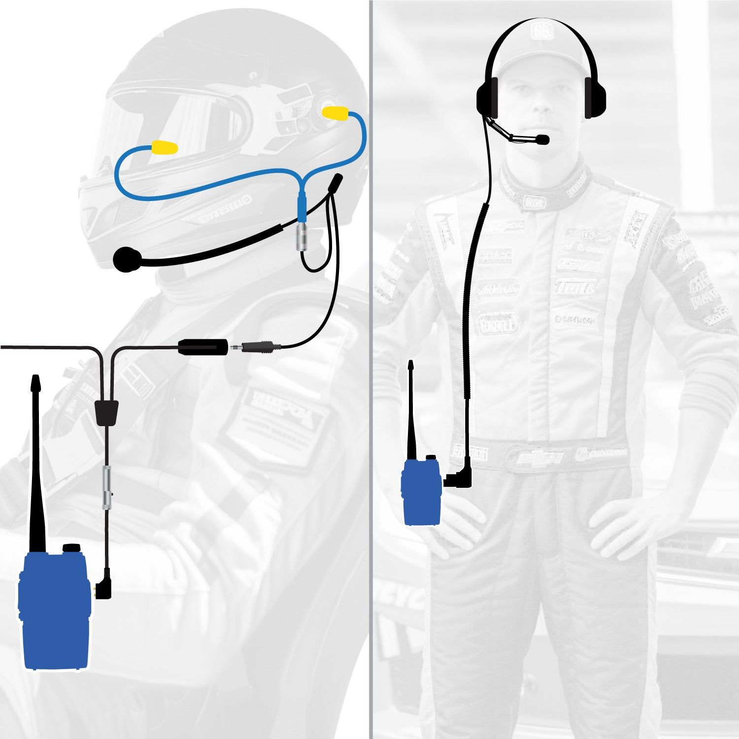IMSA Driver and Crew Chief Racing Kit with V3 Radios IMSA Driver and Crew Chief Racing Kit with V3 Radios