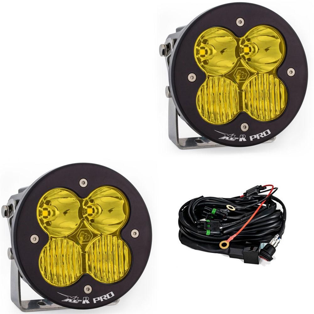 LED Light Pods Baja Amber Lens Driving Combo Pattern Pair XL R Pro Series Baja Designs LED Light Pods Baja Amber Lens Driving Combo Pattern Pair XL R Pro Series Baja Designs