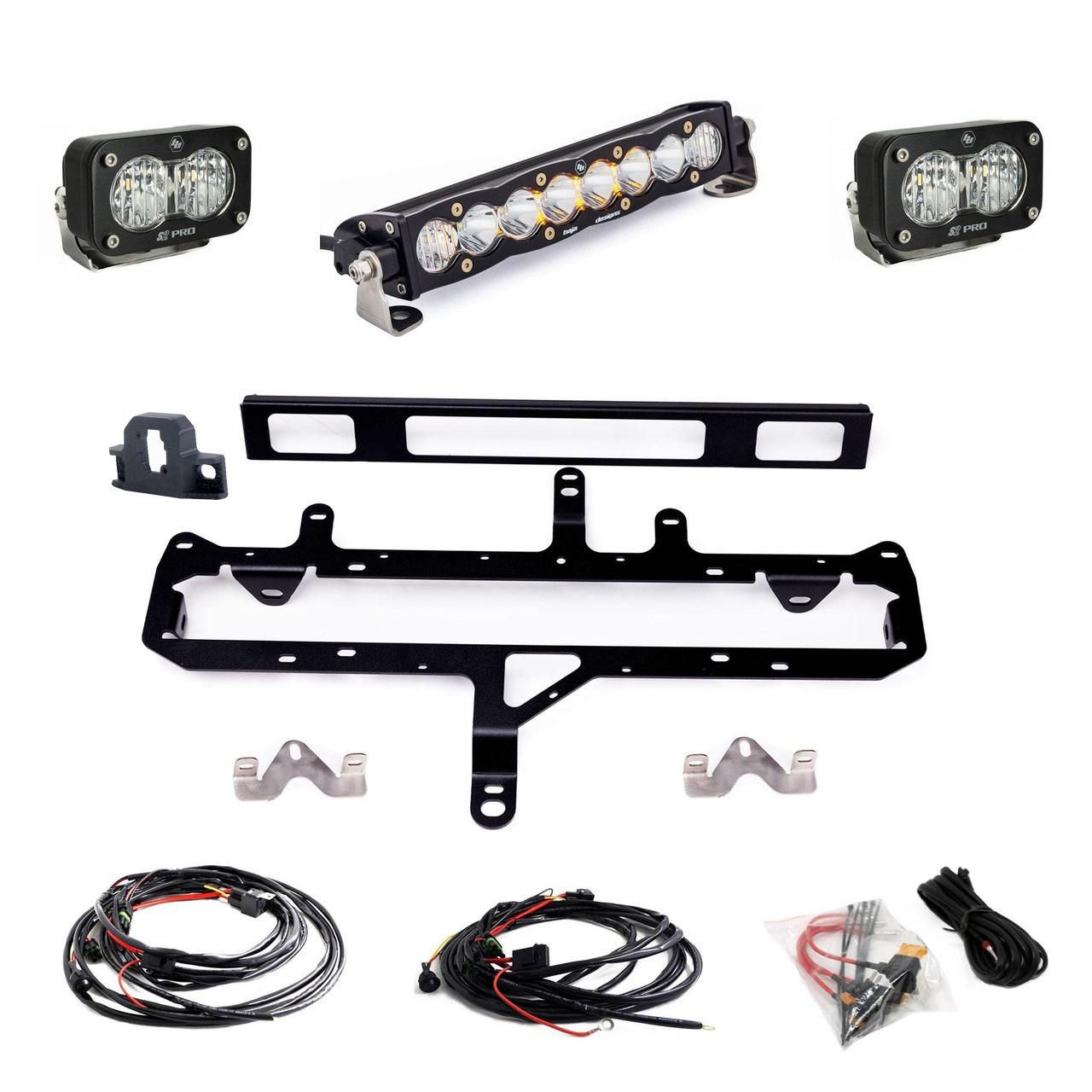 Toyota S8 10 inch Light Bar S2 Pro Grille Conversion Light Kit 2024-On Toyota Tacoma Clear Baja Designs Toyota S8 10 inch Light Bar S2 Pro Grille Conversion Light Kit 2024-On Toyota Tacoma Clear Baja Designs