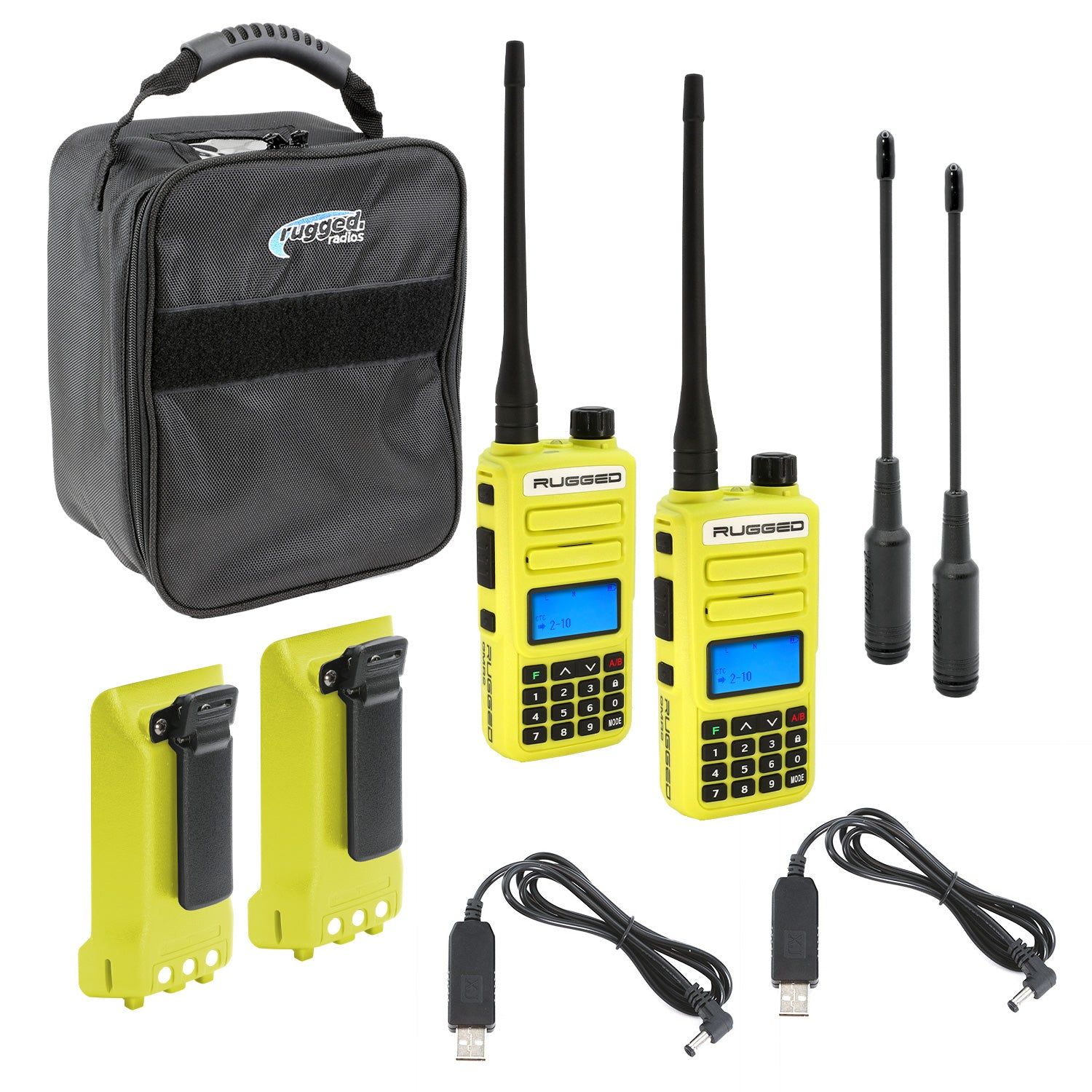 ADVENTURE PACK - GMR2 PLUS - GMRS / FRS Two Way Handheld Radios with Accessories Safety Yellow ADVENTURE PACK - GMR2 PLUS - GMRS / FRS Two Way Handheld Radios with Accessories Safety Yellow